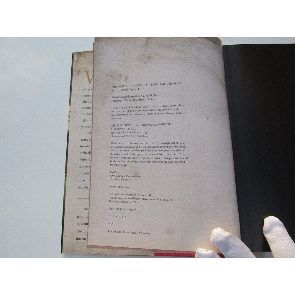 Miss Peregrine's Home for Peculiar Children Graphic Novel Ransom Riggs 2013 Yen - Picture 5 of 10